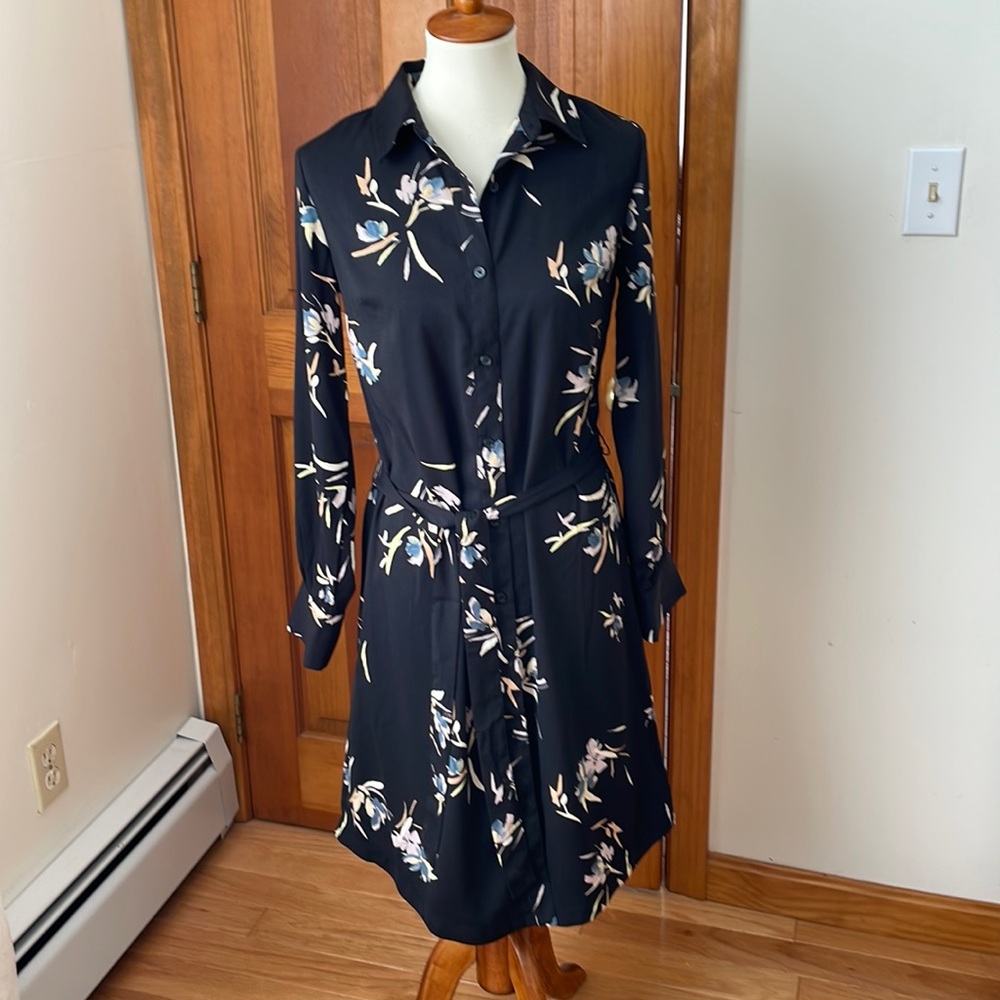 LAST CALL - New with tags! A New Day black floral dress, long sleeves - Small